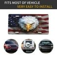 thumbnail image 3 of American Flag Eagle License Plate Front Metal Car Plate 6×12 Inch Aluminum Noverlty License Plate Decorative Car Vanity Tag Plates Gifts, 3 of 6