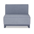 thumbnail image 2 of Whiteline MA1701-GRY Sensation Indoor & Outdoor Modular Armless Chair, Grey Fabric & Aluminum, 2 of 2