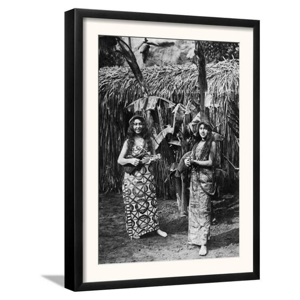 Two Hawaiian Women With Ukalalees Photograph Hawaii Framed Art Print Wall 14x18 Com - Hawaii Wall Art Photography Two Hawaiian Women With Ukalalees Photograph Hawaii Framed Art Print Wall 14x18 Com - Hawaii Wall Art Photography