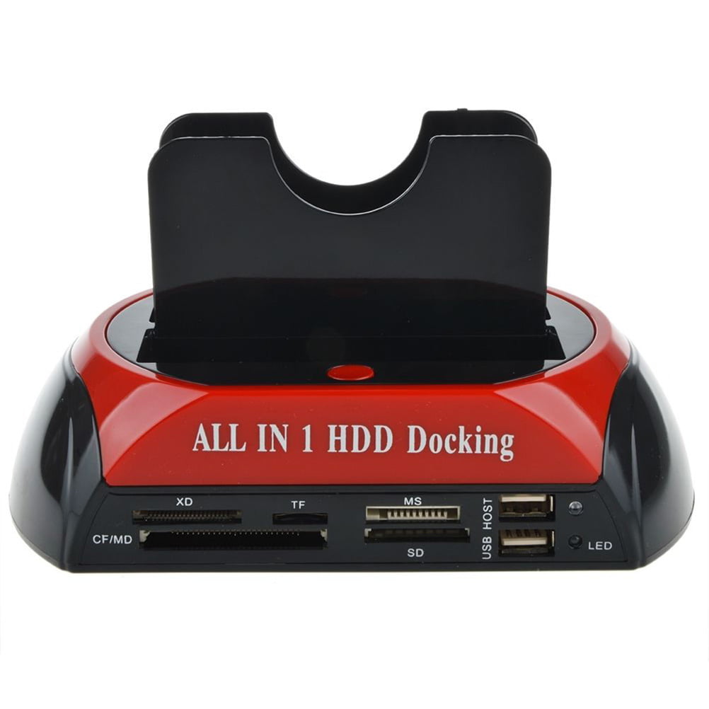 Dual USB Clone Hard Drive HDD Docking Station IDE SATA Card Multi