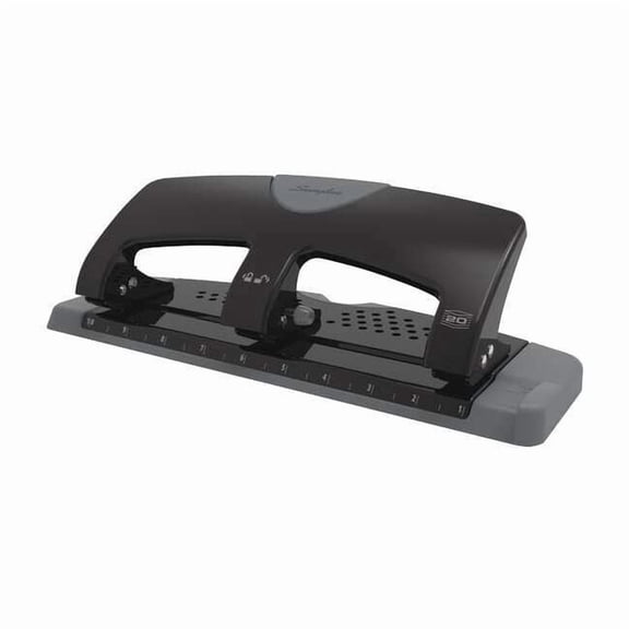 Swingline SmartTouch 3-Hole Punch, Low Force, 20 Sheets