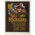 thumbnail image 2 of John W. Sheeres 19x24 Gold Ornate Framed and Double Matted Museum Art Print Titled - Regulars - They Were in it at the First - There to the Last, and with Old Glory All the Way Through (1919, 2 of 4