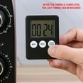 thumbnail image 4 of Super Thin LCD Digital Screen Kitchen Timer Square Cooking Count Up Countdown Alarm Magnet Clock, 4 of 5