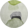 thumbnail image 2 of Addison Rugs Mayfield Washable Transitional Organic Green Round Rug, 8' x 8', 2 of 5