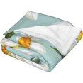 thumbnail image 2 of Daisy Fleece Throw Blanket, Floral Super Soft Fuzzy Plush Flannel Blanket,Lightweight Microfiber Cozy Warm Blanket, for Couch Sofa or Bed All Seasons 40" x 50", 2 of 6