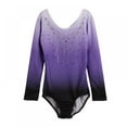 thumbnail image 4 of Girls Ballet Leotard Dancewear, Long Sleeve Gym Suit Onesies Training Suit for Dance, Gymnastic, 4 of 7