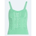 thumbnail image 4 of Scoop Women’s and Women's Plus Crochet Sweater Tank Top with Sweetheart Neck, Sizes XS-4X, 4 of 5