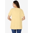 thumbnail image 2 of Woman Within Plus Size Eyelet Henley Tee, 2 of 6