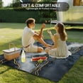 thumbnail image 5 of Fsddascl Marble Outdoor Rug for Patio/Deck/Porch, Non-Slip Large Area Rug 4 x 6 Ft, Navy Blue Modern Luxury Gold Texture Indoor Outdoor Rugs Washable Area Rugs, Reversible Camping Rug Carpet Runner, 5 of 5