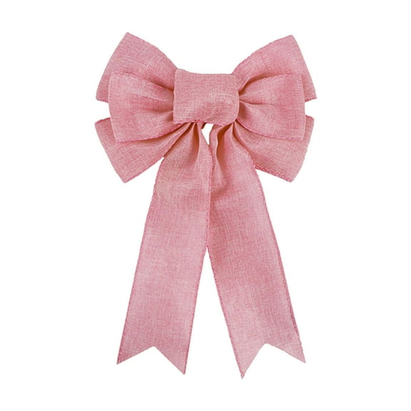 Tachiuwa Easter Wreath Bow Ornament,Easter Decor,Spring Wreath Bow for Front Door for Wedding Front Door Tree Holiday Home Pink