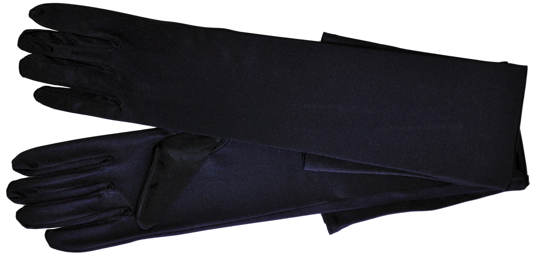 Black ShoulderLength Gloves Adult Halloween Accessory