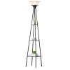 Mainstays 69 Etagere Floor Lamp Dark Charcoal Finish Walmart Com