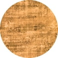 thumbnail image 1 of Ahgly Company Indoor Round Abstract Orange Modern Area Rugs, 5' Round, 1 of 4