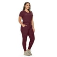 thumbnail image 2 of Monarch Uniforms Stretchy Scrubs Women's Jogger Scrub Set In Regular and Petite Jogger Scrubs with Tuck-In Top for Women, 2 of 5