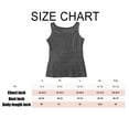 thumbnail image 5 of Women's Sleeveless Tank Top Racerback High Crew Neck Ribbed Basic, 5 of 5