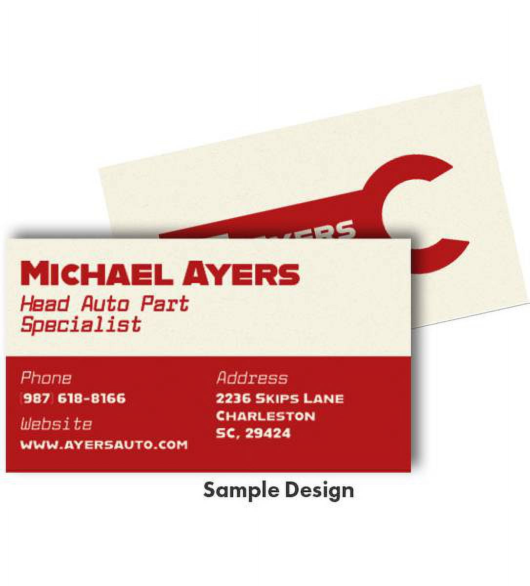 LUXPaper Flat Business Cards, Natural, 2 x 3 1/2, 50/Pack