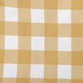 thumbnail image 2 of 20" x 20" Simply Daisy Gingham Plaid Polyester Accent Pillow, Golden Mustard Qty 1, 2 of 6