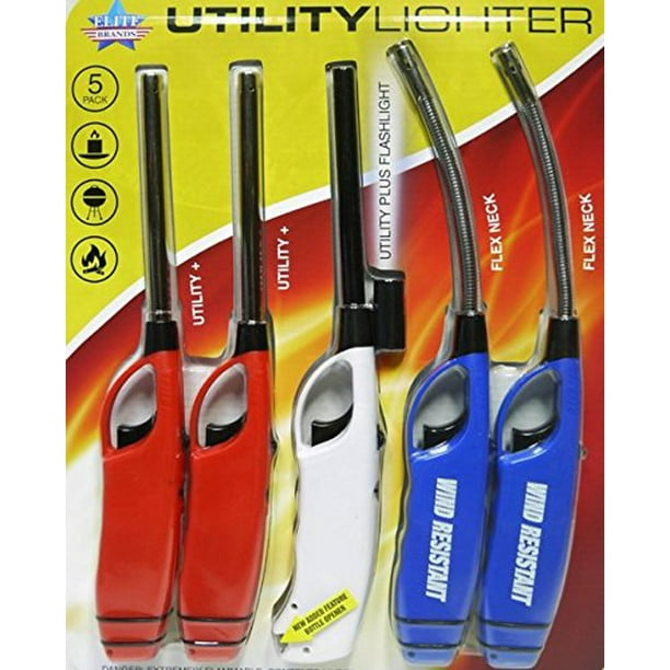 Multipurpose Gas Utility Lighters for BBQ Kitchen Fireplace Grill