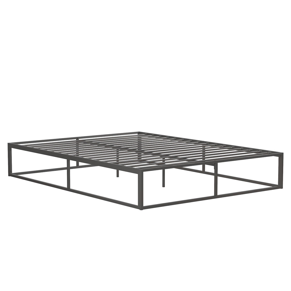 Private Jungle Modern Metal Bed, Platform Bed Frame, Box Spring, Strong Metal Structure, Easy Assembly, Full Size, GREY Private Jungle Modern Metal Bed, Platform Bed Frame, Box Spring, Strong Metal Structure, Easy Assembly, Full Size, GREY