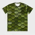 thumbnail image 3 of T Shirt For Men Trending Metallic Colorful Light Green Harajuku T-Shirts Basic Tee Shirt Summer Shor, 3 of 7