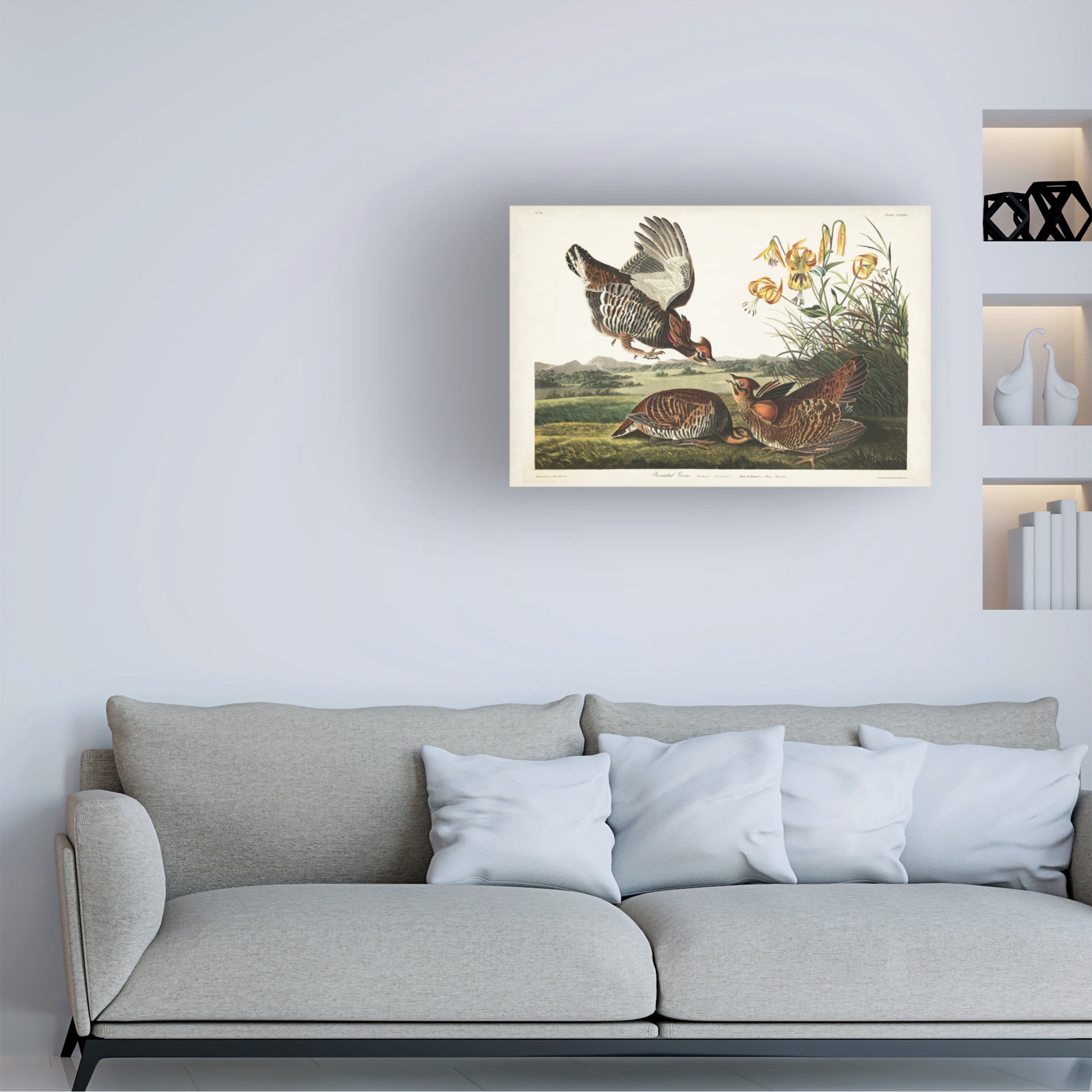 John James Audubon 'Pinnated Grouse' Canvas Art