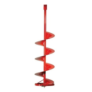 Eskimo Dual Flat Blade Ice Fishing Hand Auger with Blade Protector - Red, 1  ct - Kroger