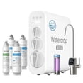 thumbnail image 1 of Restored Waterdrop G3P800 Reverse Osmosis System, 800 GPD Fast Flow, NSF/ANSI 42 & 53 & 58 & 372 Certified, 3:1 Pure to Drain, Tankless Under Sink RO Water Filter System,Extra 4 filters (Refurbished), 1 of 10
