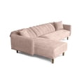 thumbnail image 3 of Sala Modular Sofá Cama Reversible Makora de Velvet Palo de Rosa Modelo Bottari, 3 of 8