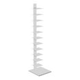 thumbnail image 2 of SEI Furniture Modern 65.25 Inch 12 Shelf Spine Floating Book Tower, White, 2 of 3