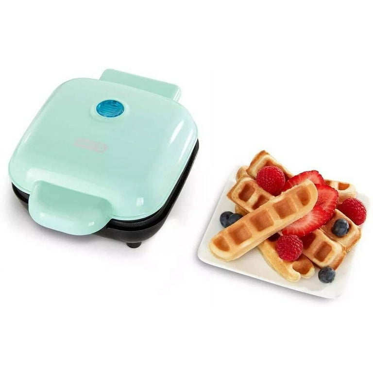 Rise by Dash Mini Waffle Maker for Individual Waffles, Hash Browns, Keto  Chaffles with Easy to Clean, Non-Stick,, 4 Inch, Square Waffle - Blue 