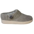thumbnail image 2 of Clarks Taupe Knitted Collar Winter Clog Rounded Closed Toe Slippers (Taupe Holiday, 6), 2 of 3