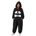 thumbnail image 2 of Black Pumpkin Halloween Costume Funny Hooded Polyester Funny Halloween Costume,Casual Comfy Sleepwear Homewear,Adult Hooded Jumpsuit for Cosplay Party S, 2 of 6