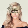 thumbnail image 5 of Unique Bargains 1 Pc Eagle Party Mask Gold Tone Plastic, 5 of 5