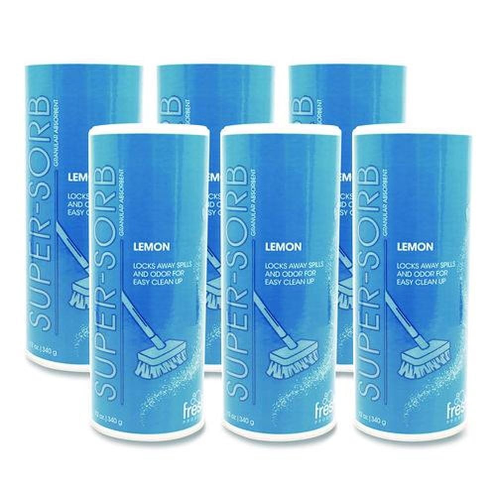 Fresh Products Super-Sorb Liquid Spill Absorbent Powder, Lemon