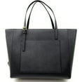 thumbnail image 4 of Tory Burch Women's Emerson Saffiano Leather Small Tote (Black), 4 of 5