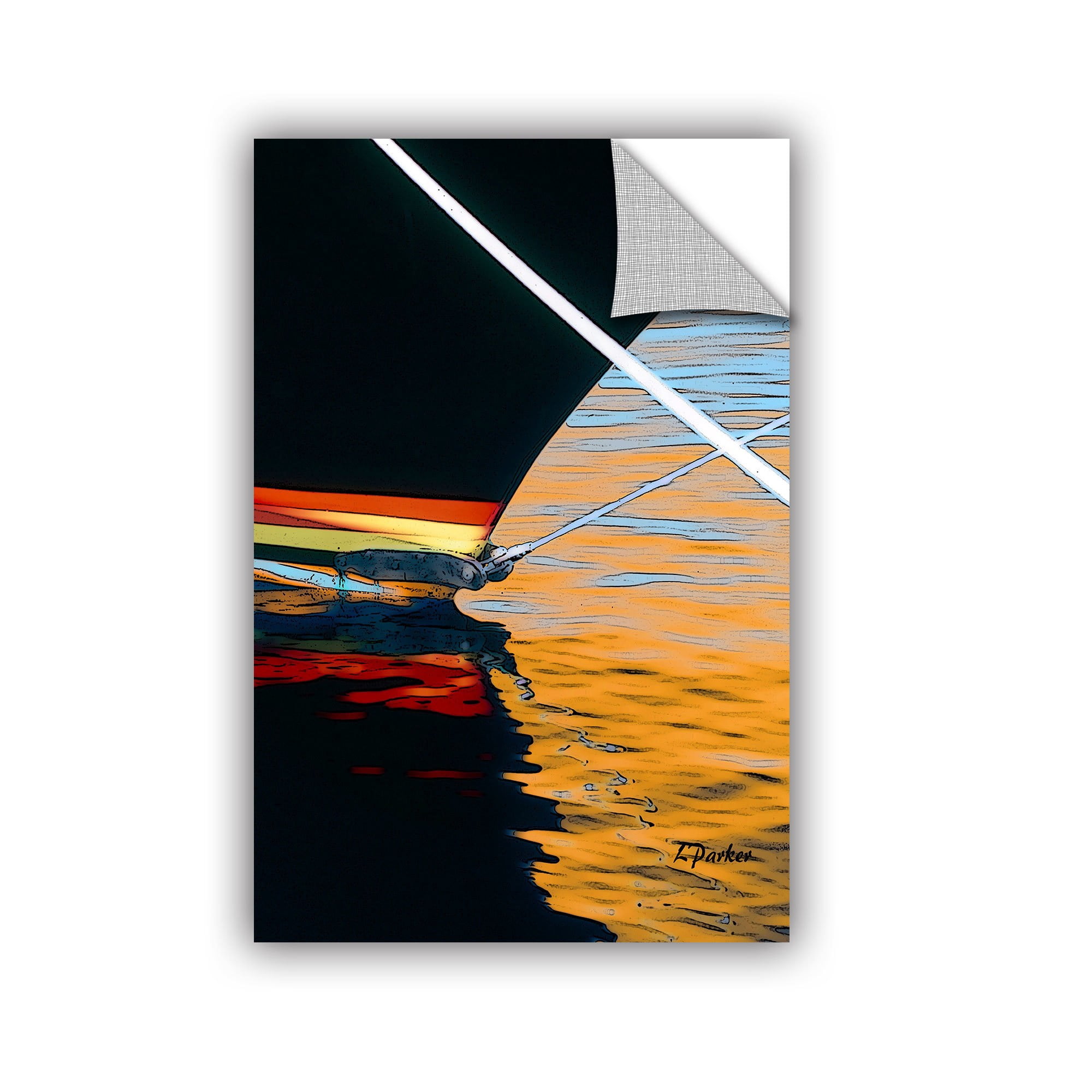 ArtAppealz Linda Parker "Docked" Removable Wall Art