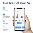 thumbnail image 2 of Blutron One Plus S65 Electric Scooter for Adults, 800W Peak Power Motor, 40 Miles Ultra Long Range & 20 MPH, Folding Commuter E Scooter, Dual Brakes & Suspension, 10" Pneumatic Tires, 2 of 8