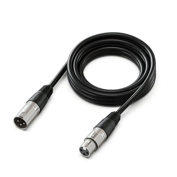 XLR Cable, 10ft Cable with Balanced 3 PIN, XLR Male to Female Mic Audio Cord, XLR Speaker Cable, Mic Wire, Compatible with XLR Microphone for Recording Podcast Streaming