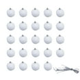 thumbnail image 4 of Loyerfyivos Christmas Ball Ornaments Set, 24 Pcs White Shatterproof Christmas Tree Decorations Ball Ornaments, Elegant Hanging Ornaments for Xmas Trees Holiday Party Decor, 4 of 9