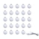 thumbnail image 1 of Xihbxyly Oferta Por Tiempo Limitado Adornos Navideños, Adornos para Árbol de Navidad, Juego de 24 Bombillas Irreemplazables con Cordón, Bolas Blancas para Decoración, 1 of 1