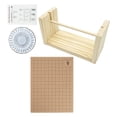 thumbnail image 2 of GUOOL Macrame Board with Pins Horizontal Line Shaft with Grids Blocking Board Handmade 12x16inch, 2 of 9