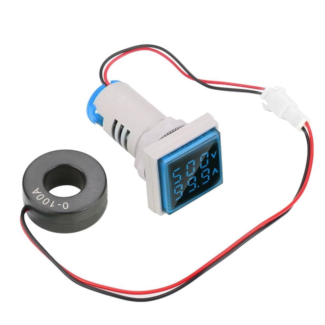 Pantalla Digital Led Indicador De Medidor De Corriente De Voltaje De Ca 22 Mm 0-100A Indicador De Medidor (Azul) Noticed TO003267-00