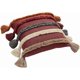 thumbnail image 1 of Colorful Tufted Knit Decorative Throw Pillow Cover with Tassels Soft Cozy Pillowcase Boho Knitted Accent Cushion Case for Bedroom Living Room (Red,18, 1 of 4