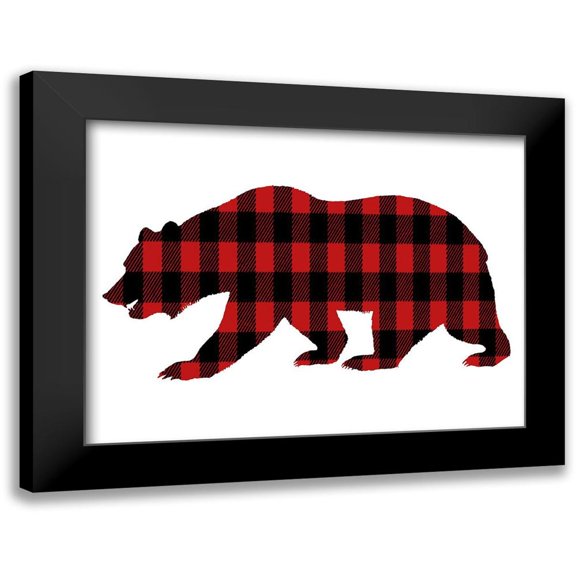 Prime, Marcus 14x12 Black Modern Framed Museum Art Print Titled - Bear Checkers 1