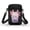 Bubble Tea Axolotl Print, variant on Double Deck Crossbody Bag for Yoga Shop, Polyester with Zipper Closed Cross Body Bag, Axolotl Cherry Blossom Pattern