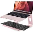 thumbnail image 3 of Soundance Aluminum Laptop Stand for Desk Compatible with Mac MacBook D- pink, 3 of 7