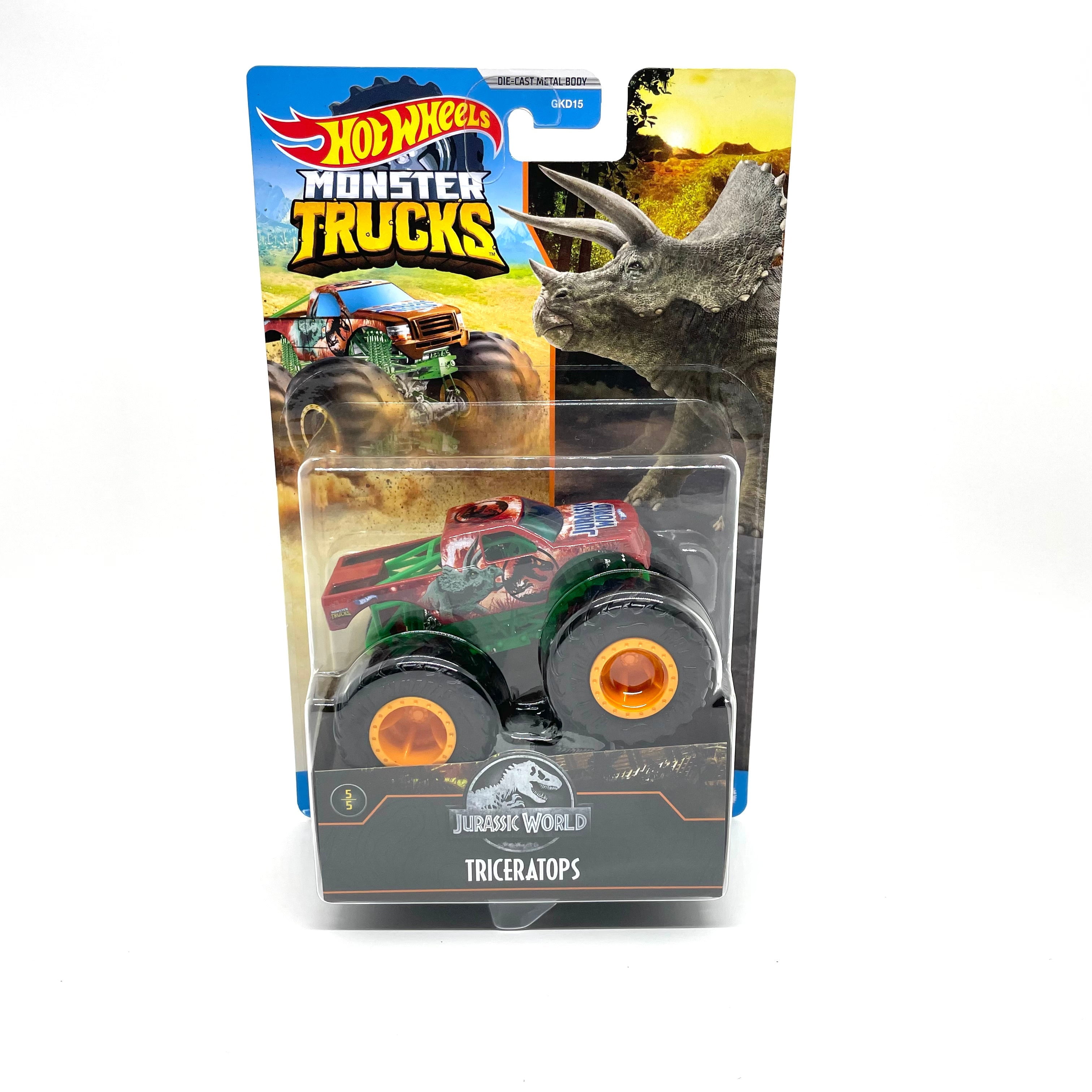 Hot Wheels Monster Truck 2022 Jurassic World TRICERATOPS Dinosaur 1:64  🌟NEW🌟