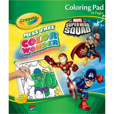 Download Crayola Marvel Super Hero Squad Color Wonder Coloring Pad - Walmart.com
