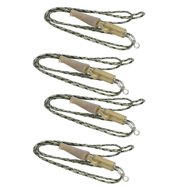 Carp Fishing Tackle, Simple Operation Lightweight Replaceable Camo Leaders Strong Practicability For Fishing Accessories 3 Piece Sub Line,RUBBER CLIP Combination,LEADCLIP