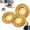 3PCS Curved Surface, variant on Angle Grinder Polishing Pad, Tungsten Carbide Cutting Wheel Set for Wood Carving and Grinding, Heavy-Duty Disc for 4" and 4-1/2" Angle Grinders (Mix)